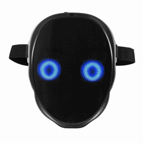 YWBL-WH Buntes LED -beleuchtete Gesichtsabdeckung, Anpassbare Design LED Digitale Elektronische Gesichtsabdeckung für Themenereignisse, Cosplay - 45 Dynamische Muster, 70 Statische Muster YWBL-WH Buntes LED -beleuchtete Gesichtsabdeckung, Anpassbare Design LED Digitale Elektronische Gesichtsabdeckung für Themenereignisse, Cosplay - 45 Dynamische Muster, 70 Statische Muster von YWBL-WH