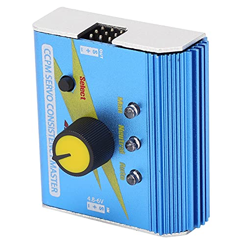 YWBL-WH CCPM -Servo -Konsistenzmeister, Aluminium -Legierungs - -Servo -Tester für RC -Flugzeug, 3 Modi, Leichtgewicht, Sicher und Zuverlässig, Knopfbetrieb von YWBL-WH