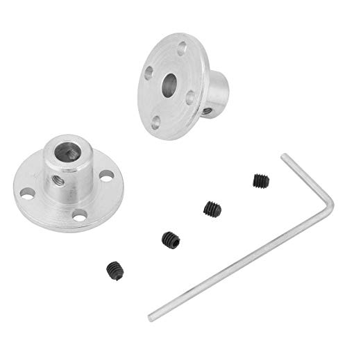 YWBL-WH Motorwellenkupplungsstecker, Flanschwellenkoppler mit 4 Löchern 3 Mm für Elektromotoren, 2pcs M3, 5mm ID 10mm OD von YWBL-WH