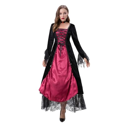 Kostüm Halloween Herren Halloween Hexe und Kostüm Rollenspielkleid Pelziges Cosplay Wolf (Red, S) von YWBleked