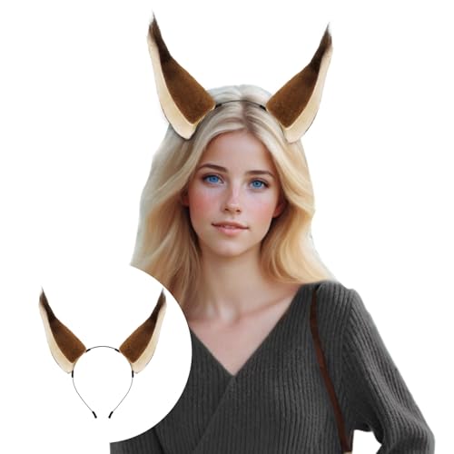 S-t-e-a-m-p-u-n-k Simulation Eichhörnchen Ohren Haarband Cosplay Handgemachte Tier Ohren Party Kopfschmuck Comic Show Party Requisiten Für Erwachsene Und Weibliche Cosplay-Kostüme (Brown, One Size) S-t-e-a-m-p-u-n-k Simulation Eichhörnchen Ohren Haarband Cosplay Handgemachte Tier Ohren Party Kopfschmuck Comic Show Party Requisiten Für Erwachsene Und Weibliche Cosplay-Kostüme (Brown, One Size) von YWBleked