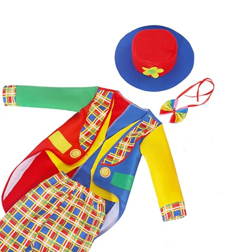 YWBleked Cosplay Damen Mädchen Jungen Clown Kostüm für Kinder lustige Zirkus Kostüm Cosplay Dress Up Hasenkostüm Frauen Sakurajima Mai Hase Einteiliger Bodysuit (Red, 100) von YWBleked