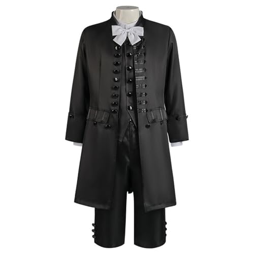 YWBleked Goth-i-c Kleidung Damen Schnürkleid Mittelalterliche Kostüm-Outfit-Bekleidung für Cosplay und Themenveranstaltungen Kitsune-Cosplay-Kostüm (Black, M) von YWBleked