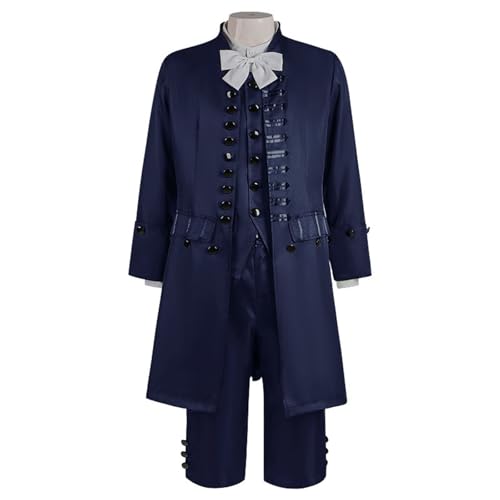 YWBleked Goth-i-c Kleidung Damen Schnürkleid Mittelalterliche Kostüm-Outfit-Bekleidung für Cosplay und Themenveranstaltungen Kitsune-Cosplay-Kostüm (Blue, XXL) von YWBleked