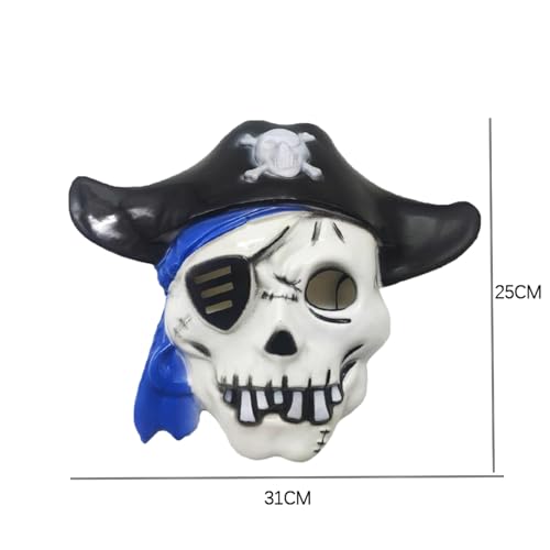 YWBleked Gruselige MaskenHalloween Party Supplies Hersteller Neue Festival Skelette über die Grenze beängstigend Damen Body Für Damen (White, 31x25x4cm) von YWBleked