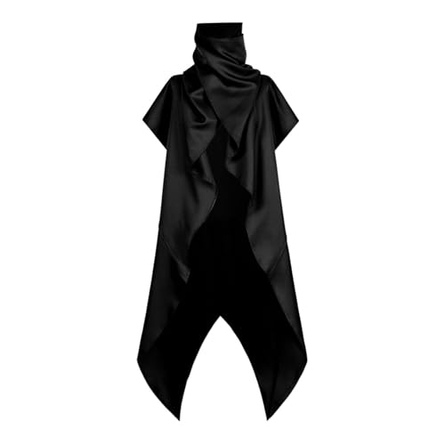 YWBleked Halloween Costum Elegantes Hofkleid im Cosplay-Kostümstil mit Schal für Halloween-Partys Halloween Kinder Cosplay Kostüm Superheld So Tun, Als Würden Sie Spielen Spandex-Anzug (Black, M) von YWBleked