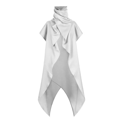 YWBleked Halloween Costum Elegantes Hofkleid im Cosplay-Kostümstil mit Schal für Halloween-Partys Halloween Kinder Cosplay Kostüm Superheld So Tun, Als Würden Sie Spielen Spandex-Anzug (White, S) von YWBleked