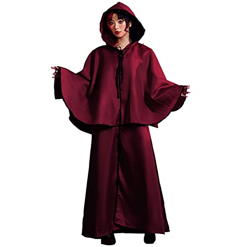 YWBleked Halloween Costume Damen Halloween Praktiker Robe Kostüm Gefälschtes zweiteiliges Set Unisex Cosplay-Halloween-Kostüme Für Frauen (S) von YWBleked