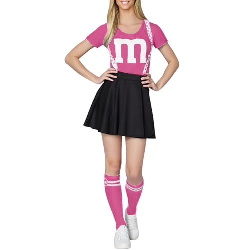 YWBleked Halloween Herren Kostüm Cheerleading Kostüme für den Sporttag Cheer Aerobic Kostüme Kostüm Für Frauen Erwachsene Cosplay (S) von YWBleked
