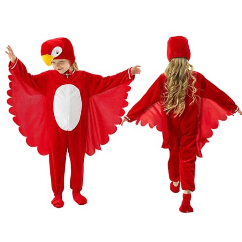 YWBleked Halloween-Kostüm Damen Kinder Cosplay Kostüm Gericht Kleid Rolle Spielen Outfit Für Jungen Mädchen Party Feier Halloween Karneval Pelzkostüme Für Cosplay (Red, 100) von YWBleked