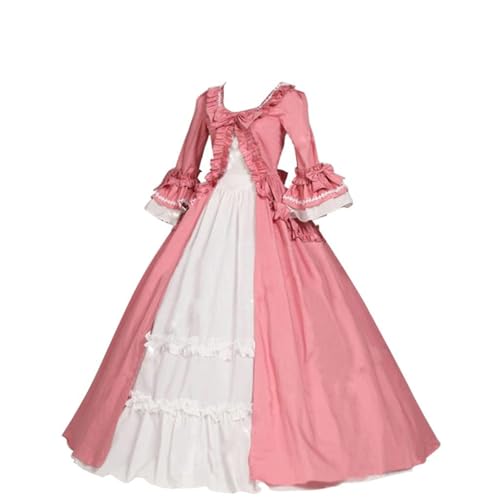 YWBleked Halloween-Kostüm Damen Kleid Ärmel Damen Gothic Retro Kleid Half Court Damenkleid Kinder Cosplay Anime Kostüm Krankenschwester (Red, M) von YWBleked