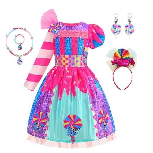 YWBleked Halloween-Kostüm Herren Kinder Kleinkind Kleines Mädchen Süße Candy Geburtstag Party Maskerade Kostüm Mit Kopfschmuck Kleidung Set Prinzessin Gänseblümchen Cosplay Kostüm (Light Purple, M) YWBleked Halloween-Kostüm Herren Kinder Kleinkind Kleines Mädchen Süße Candy Geburtstag Party Maskerade Kostüm Mit Kopfschmuck Kleidung Set Prinzessin Gänseblümchen Cosplay Kostüm (Light Purple, M) von YWBleked