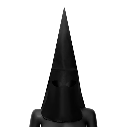 YWBleked Halloween Kostüm R-enaissance Gruselige Kopfbedeckung für den ganzen Kopf, Halloween, Cosplay-Requisiten Meilen Moral Kostüm Erwachsene Cosplay (Black, One Size) von YWBleked