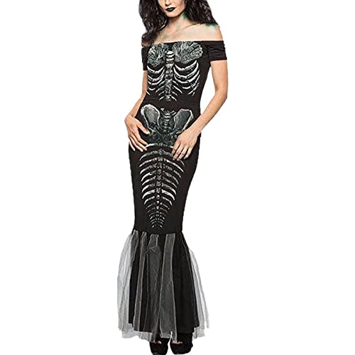 YWBleked Halloween-Kostüme Bodysuit Cosplay Kostüme Halloween Frauen Kleid Bedruckte Halloween Kostüme für Frauen Vegeta-Cosplay-Kostüm (Black, M) von YWBleked