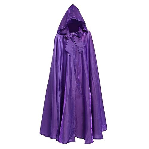 YWBleked Halloween-Kostüme Halloween-Kostüm für Damen Herren, mittelalterlicher, Rollenspiel-Performance-Kostüm Cosplay-Kostümkleid (Purple, M) von YWBleked