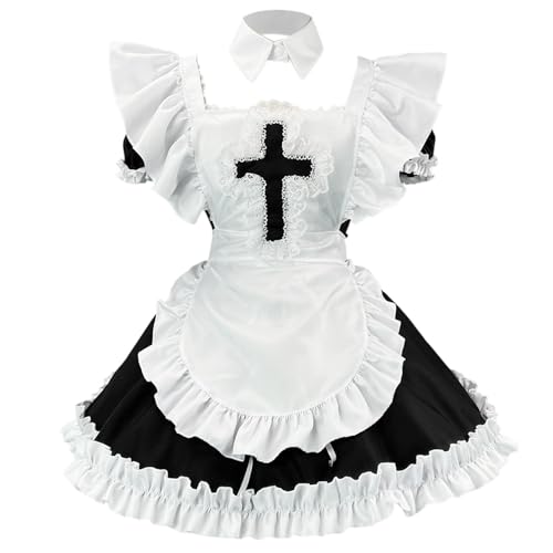 YWBleked Halloween Kostum Herren Halloween- und Cosplay-Kostüm für Damen Glamrock-Chica-Cosplay-Kostüm (Black, XXL) von YWBleked