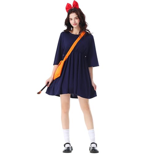 YWBleked Herren Halloween Kostüm Elegantes Cosplay Kleid, Kostüm für Frauen, zum Spielen von Halloween Rollenparty Outfit Dazai Osamu Cosplay (Dark Blue, M) von YWBleked