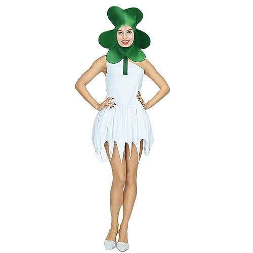 YWBleked Korsett für Halloween Kreatives Halloween-Weihnachtsparty-Kostüm, Bühnenaufführungs-Outfit mit Aufdruck Kinder Cosplay Kostüme Anime (Green, M) von YWBleked
