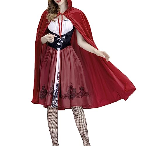 YWBleked Kostüme Halloween Cosplay-Spiel für Europa Amerika Cosplay-Anime-Kostüm (Red, S) von YWBleked