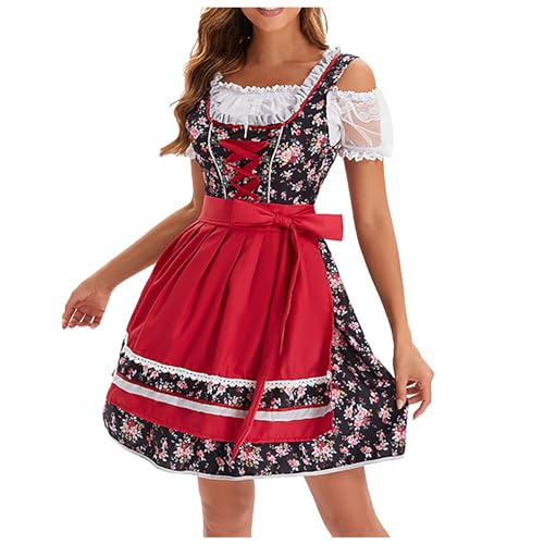 YWBleked Kostüme für Halloween Cosplay Kostüm Bier Barkeeper Kostüm Deutsches Karnevalsbier Halloween Cosplay Tokio Ghul (Watermelon Red, XXL) von YWBleked
