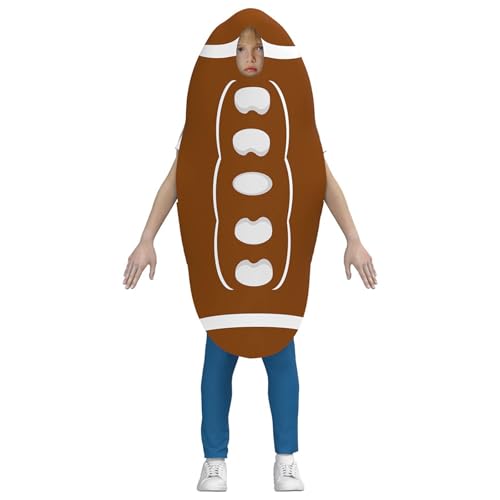 YWBleked Mittelalter Kleidung Damen Kinder Halloween Cosplay Kostüm Stil Fußball Jumpsuit Party Outfit für Bühnenauftritte und Verkleidungen Makima-Cosplay-Kostüm (Coffee, One Size) von YWBleked