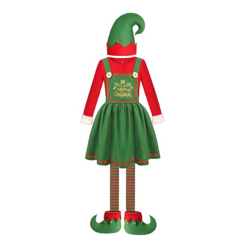 YWBleked Mittelalter Kleidung Kostüm für Mädchen, Weihnachtsoutfit Erwachsenes Bärenkostüm Cosplay (Green, M) von YWBleked