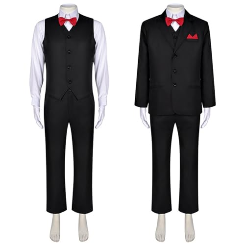 YWBleked Wikinger Kleidung Damen Cosplay Kostüm mit Perücke Halloween Party Outfit Gruselfilm Charakter Dress Up Bühnenauftritt Idolish7 Cosplay-Kostüm (Black, L) von YWBleked