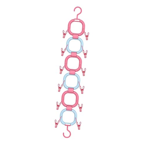 YWJLQH Puppen-Aufbewahrungsständer für die Präsentation von Puppen, Pink Blau von YWJLQH