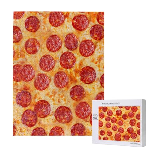 3D-Pizza Peperoni,500 Teile Holzpuzzle Familienspiel Puzzles für Erwachsene und Jugendliche 3D-Pizza Peperoni,500 Teile Holzpuzzle Familienspiel Puzzles für Erwachsene und Jugendliche von YWSOTRE