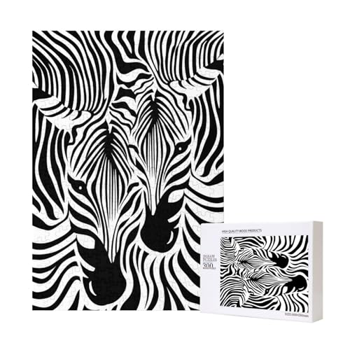 Abstrakter Tierzebradruck,300 Teile Holzpuzzle Familienspiel Puzzle für Erwachsene und Jugendliche Abstrakter Tierzebradruck,300 Teile Holzpuzzle Familienspiel Puzzle für Erwachsene und Jugendliche von YWSOTRE