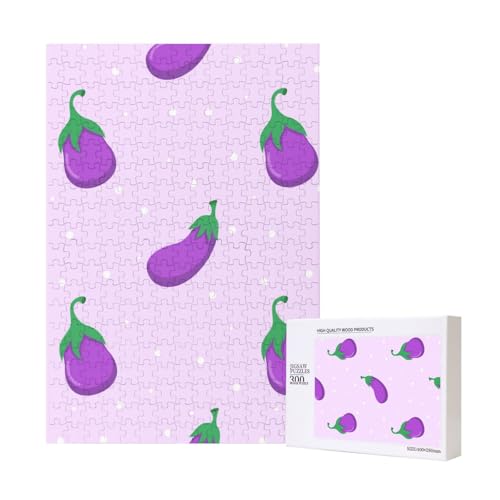 Aubergine Gemüse Obst,300 Teile Holzpuzzle Familienspiel Puzzle für Erwachsene und Jugendliche Aubergine Gemüse Obst,300 Teile Holzpuzzle Familienspiel Puzzle für Erwachsene und Jugendliche von YWSOTRE
