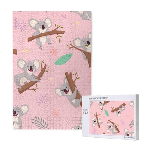 Australischer Wilder süßer Tierkoala,1000 Teile Holzpuzzle Familienspiel Puzzle für Erwachsene und Jugendliche Australischer Wilder süßer Tierkoala,1000 Teile Holzpuzzle Familienspiel Puzzle für Erwachsene und Jugendliche von YWSOTRE
