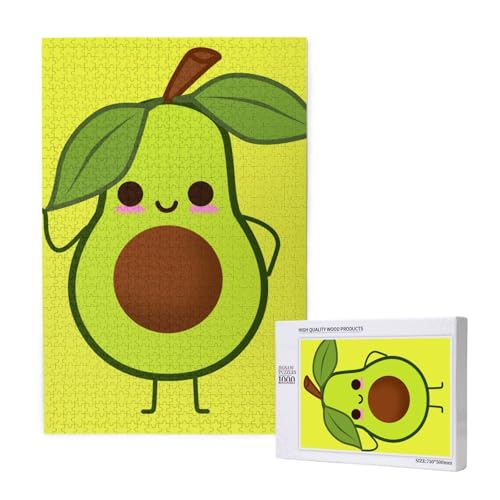 Avocado-Cartoon,1000 Teile Holzpuzzle Familienspiel Puzzle für Erwachsene und Jugendliche Avocado-Cartoon,1000 Teile Holzpuzzle Familienspiel Puzzle für Erwachsene und Jugendliche von YWSOTRE