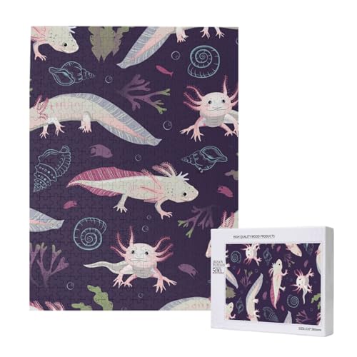 Axolotl,500 Teile Holzpuzzle Familienspiel Puzzles für Erwachsene und Jugendliche Axolotl,500 Teile Holzpuzzle Familienspiel Puzzles für Erwachsene und Jugendliche von YWSOTRE