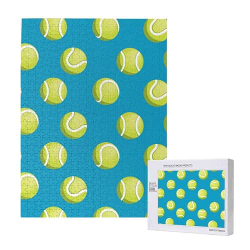 Bälle, Tennis, Muster,500 Teile Holzpuzzle Familienspiel Puzzles für Erwachsene und Jugendliche Bälle, Tennis, Muster,500 Teile Holzpuzzle Familienspiel Puzzles für Erwachsene und Jugendliche von YWSOTRE