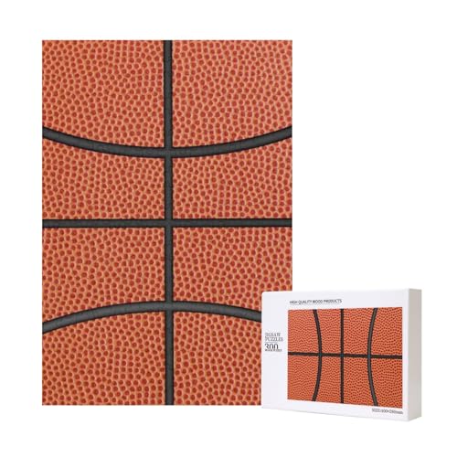 Basketball-Textur,300 Teile Holzpuzzle Familienspiel Puzzle für Erwachsene und Jugendliche Basketball-Textur,300 Teile Holzpuzzle Familienspiel Puzzle für Erwachsene und Jugendliche von YWSOTRE