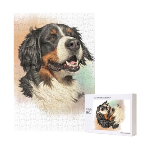 Berner Sennenhund Realistisches Portrait Berner,300 Teile Holzpuzzle Familienspiel Puzzle für Erwachsene und Jugendliche Berner Sennenhund Realistisches Portrait Berner,300 Teile Holzpuzzle Familienspiel Puzzle für Erwachsene und Jugendliche von YWSOTRE