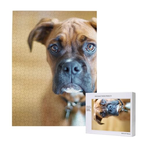 Boxer Hunde Welpen Haustiere Hunde,500 Teile Holzpuzzle Familienspiel Puzzles für Erwachsene und Jugendliche Boxer Hunde Welpen Haustiere Hunde,500 Teile Holzpuzzle Familienspiel Puzzles für Erwachsene und Jugendliche von YWSOTRE