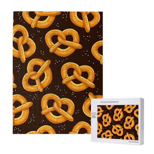 Cartoon Brezel,500 Teile Holzpuzzle Familienspiel Puzzles für Erwachsene und Jugendliche Cartoon Brezel,500 Teile Holzpuzzle Familienspiel Puzzles für Erwachsene und Jugendliche von YWSOTRE