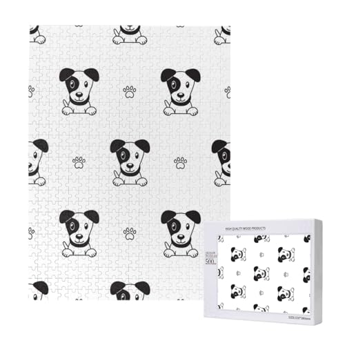 Cartoon-Figur Jack Russell Terrier Tier,500 Teile Holzpuzzle Familienspiel Puzzles für Erwachsene und Jugendliche Cartoon-Figur Jack Russell Terrier Tier,500 Teile Holzpuzzle Familienspiel Puzzles für Erwachsene und Jugendliche von YWSOTRE