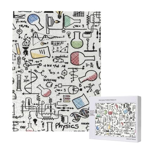Chemie-Experimente Wissenschaft Wissenschaftliche Experimente,500 Teile Holzpuzzle Familienspiel Puzzles für Erwachsene und Jugendliche Chemie-Experimente Wissenschaft Wissenschaftliche Experimente,500 Teile Holzpuzzle Familienspiel Puzzles für Erwachsene und Jugendliche von YWSOTRE