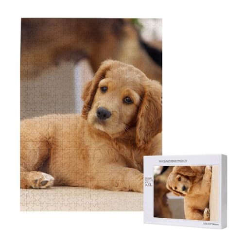 Cocker Spaniel Welpe Kleiner Spaniel Hunde Haustiere,500 Teile Holzpuzzle Familienspiel Puzzles für Erwachsene und Jugendliche Cocker Spaniel Welpe Kleiner Spaniel Hunde Haustiere,500 Teile Holzpuzzle Familienspiel Puzzles für Erwachsene und Jugendliche von YWSOTRE