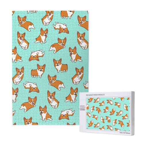 Corgi süßer Hund,1000 Teile Holzpuzzle Familienspiel Puzzle für Erwachsene und Jugendliche Corgi süßer Hund,1000 Teile Holzpuzzle Familienspiel Puzzle für Erwachsene und Jugendliche von YWSOTRE