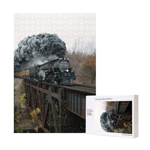 Dampfzug und Eisenbahn,300 Teile Holzpuzzle Familienspiel Puzzle für Erwachsene und Jugendliche Dampfzug und Eisenbahn,300 Teile Holzpuzzle Familienspiel Puzzle für Erwachsene und Jugendliche von YWSOTRE