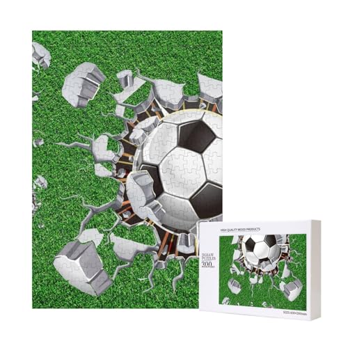 Design mit Fußballlöchern,300 Teile Holzpuzzle Familienspiel Puzzle für Erwachsene und Jugendliche Design mit Fußballlöchern,300 Teile Holzpuzzle Familienspiel Puzzle für Erwachsene und Jugendliche von YWSOTRE