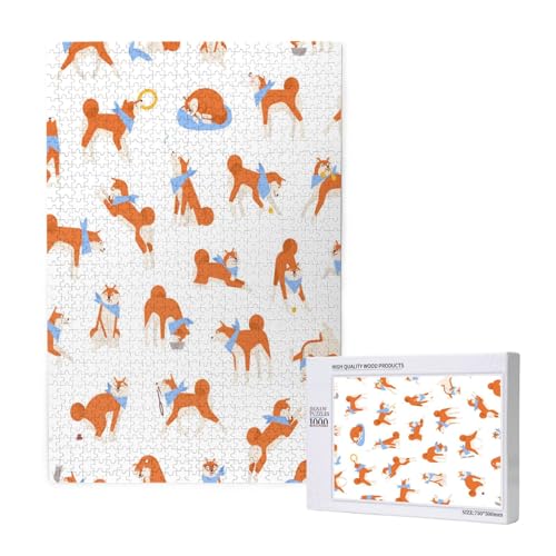 Entzückender Akita Inu,1000 Teile Holzpuzzle Familienspiel Puzzle für Erwachsene und Jugendliche Entzückender Akita Inu,1000 Teile Holzpuzzle Familienspiel Puzzle für Erwachsene und Jugendliche von YWSOTRE