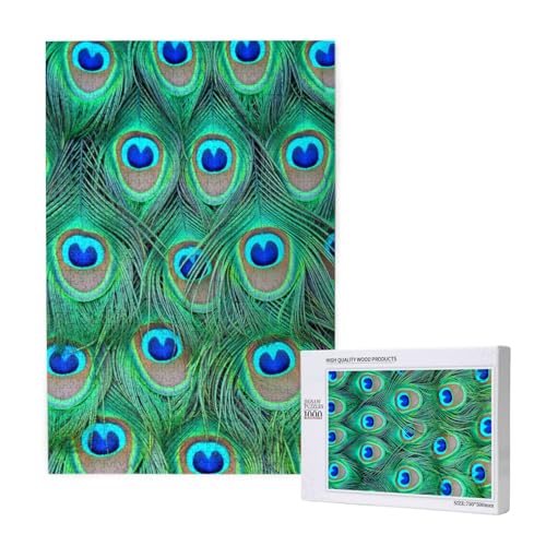 Entzückender grüner Pfau,1000 Teile Holzpuzzle Familienspiel Puzzle für Erwachsene und Jugendliche Entzückender grüner Pfau,1000 Teile Holzpuzzle Familienspiel Puzzle für Erwachsene und Jugendliche von YWSOTRE