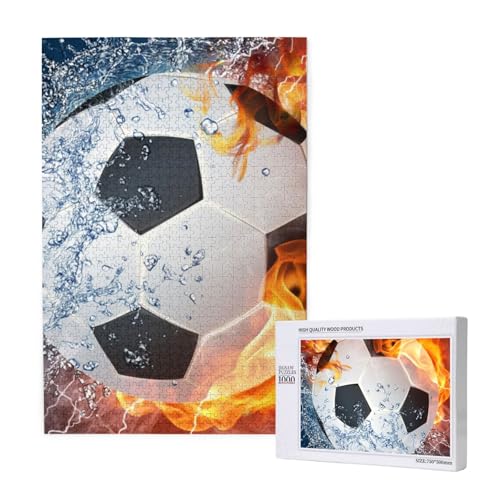 Fußball,1000 Teile Holzpuzzle Familienspiel Puzzle für Erwachsene und Jugendliche Fußball,1000 Teile Holzpuzzle Familienspiel Puzzle für Erwachsene und Jugendliche von YWSOTRE