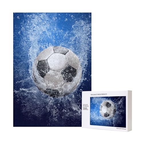 Fußball mit Wasserdruck,300 Teile Holzpuzzle Familienspiel Puzzle für Erwachsene und Jugendliche Fußball mit Wasserdruck,300 Teile Holzpuzzle Familienspiel Puzzle für Erwachsene und Jugendliche von YWSOTRE