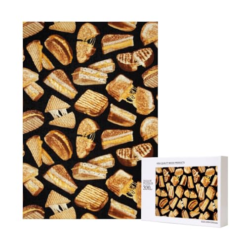 Gegrillte Käsesandwiches,300 Teile Holzpuzzle Familienspiel Puzzle für Erwachsene und Jugendliche Gegrillte Käsesandwiches,300 Teile Holzpuzzle Familienspiel Puzzle für Erwachsene und Jugendliche von YWSOTRE